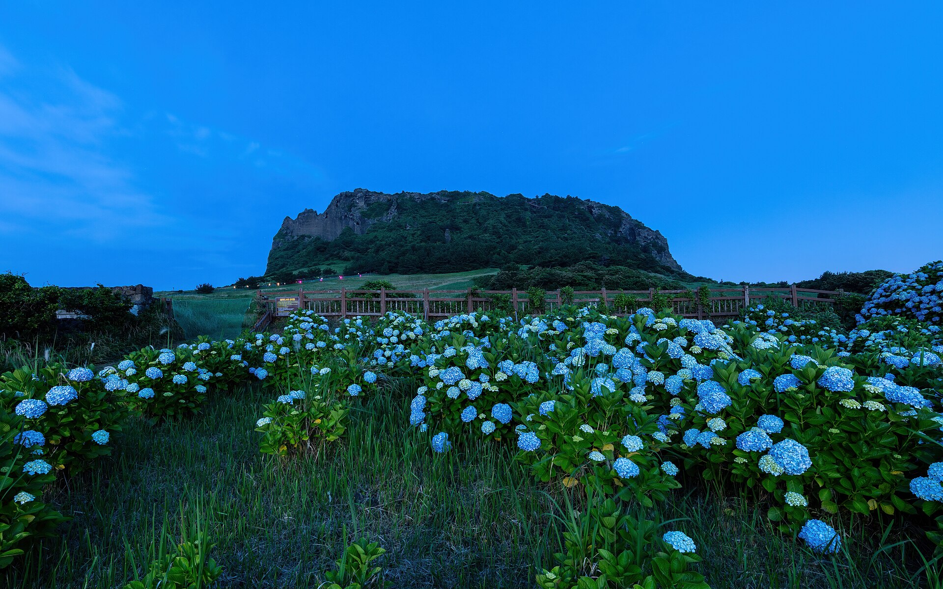済州島の世界自然遺産・城山日出峰