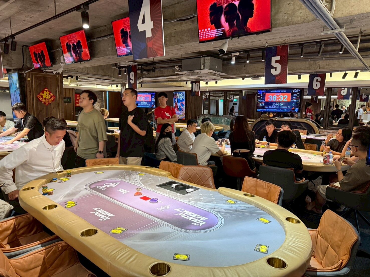 Win Win Poker Clubのトーナメントフロア