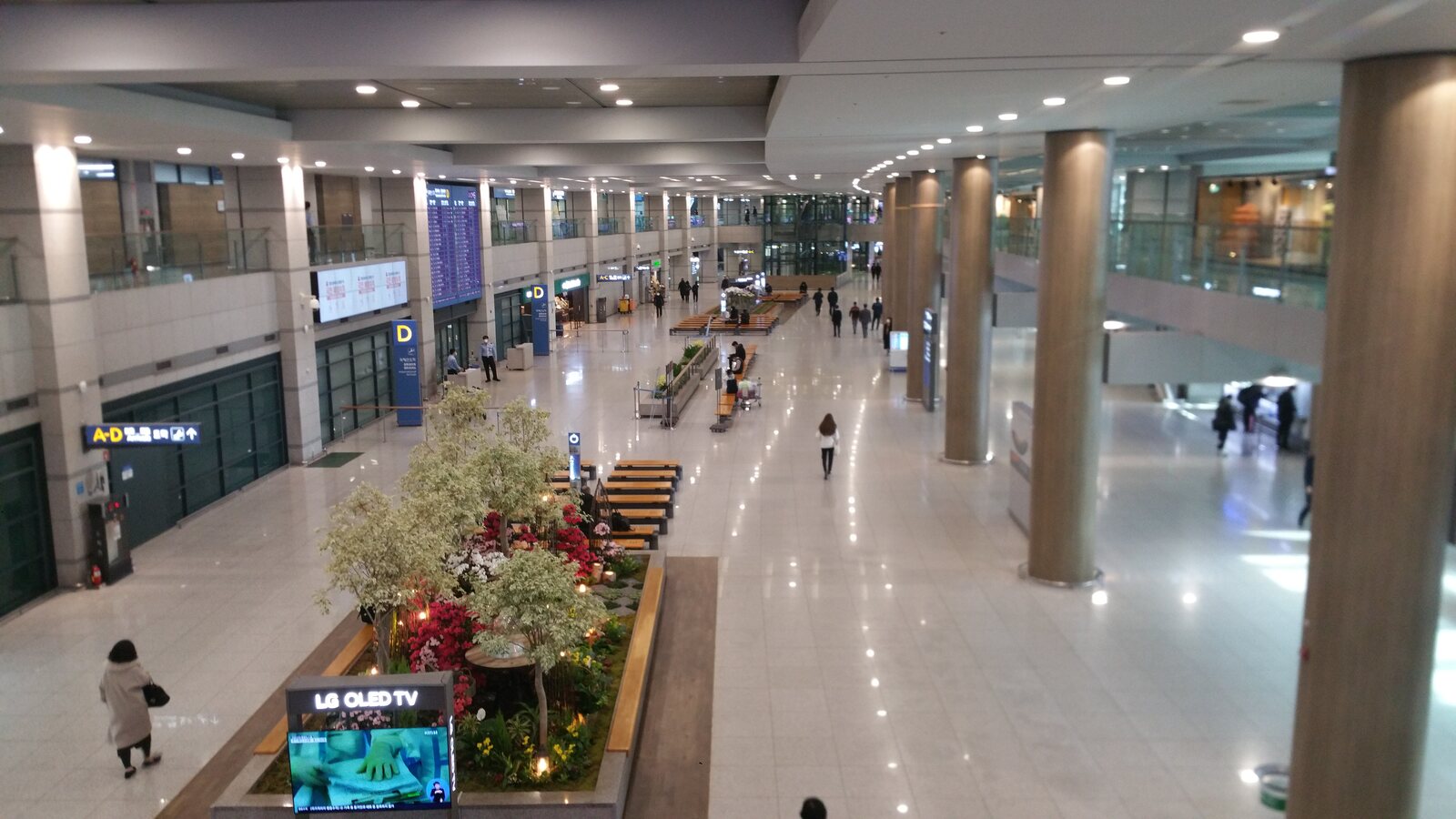 仁川国際空港第1ターミナルの到着ロビー