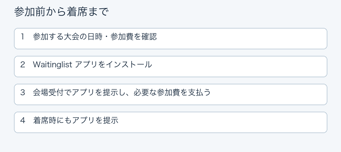 受付までの流れ